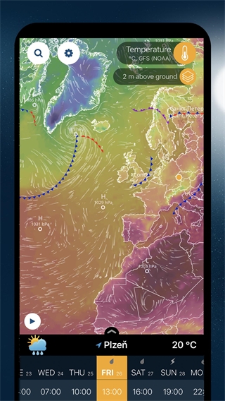 Ventusky风雨气温图安卓版1