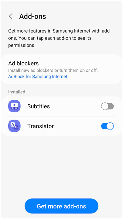 samsung internet三星浏览器截图1
