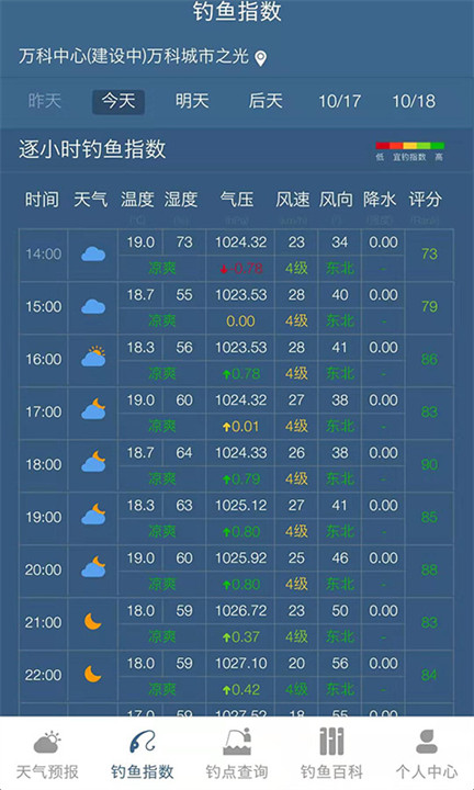 钓鱼天气预报专业版4