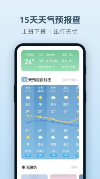 纯净天气预报软件截图4