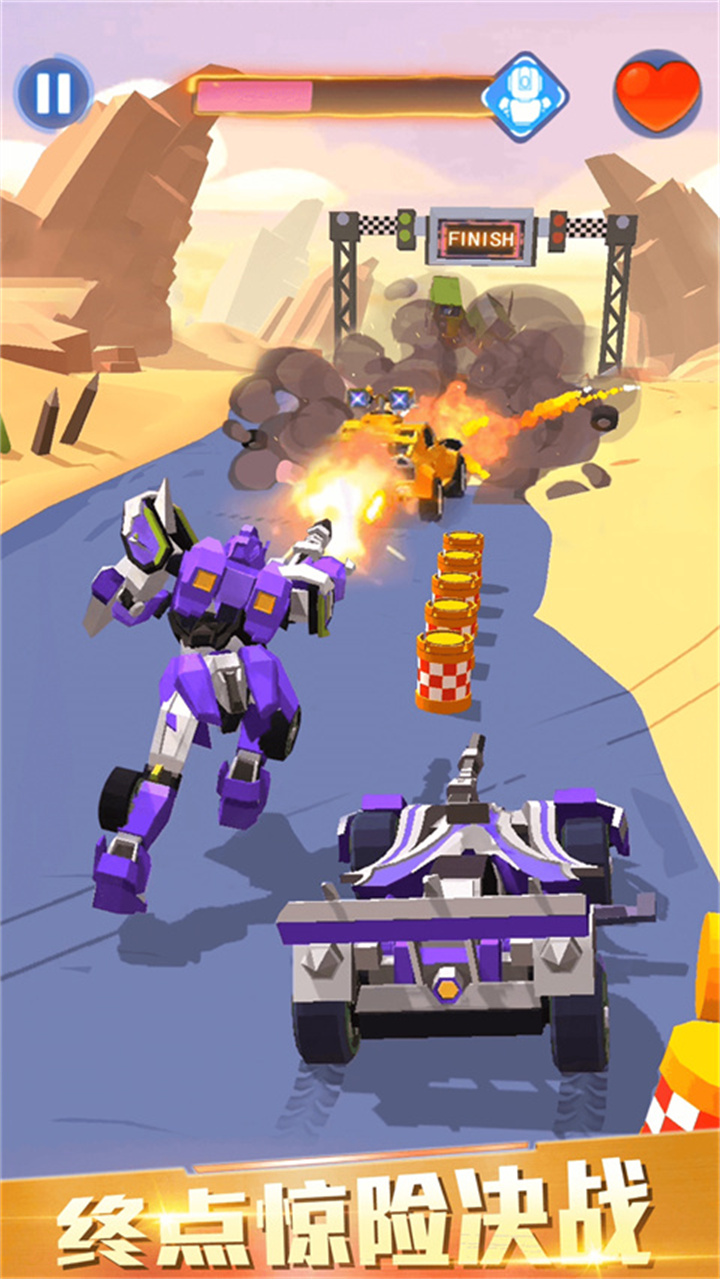 手游汽车人变形热血赛车4