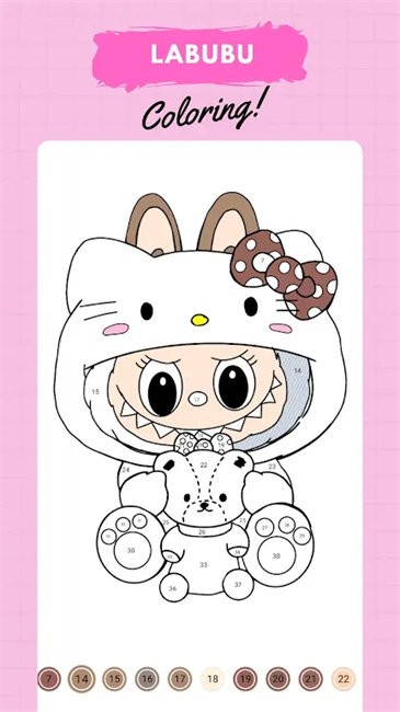 拉布布数字填色截图4