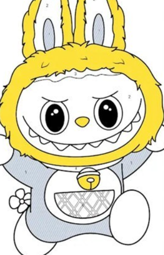 拉布布数字填色