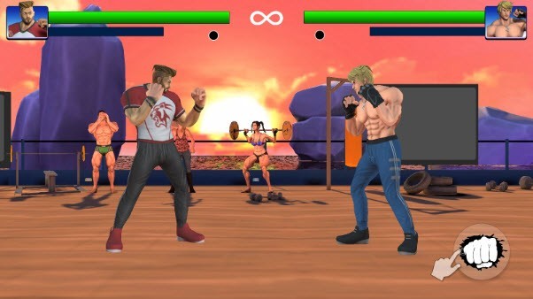 GYM格斗出拳按钮