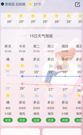 美人天气预报