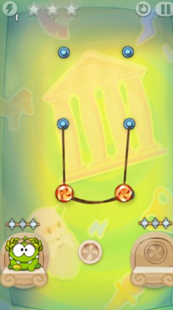 割绳子玩穿越糖果挑战